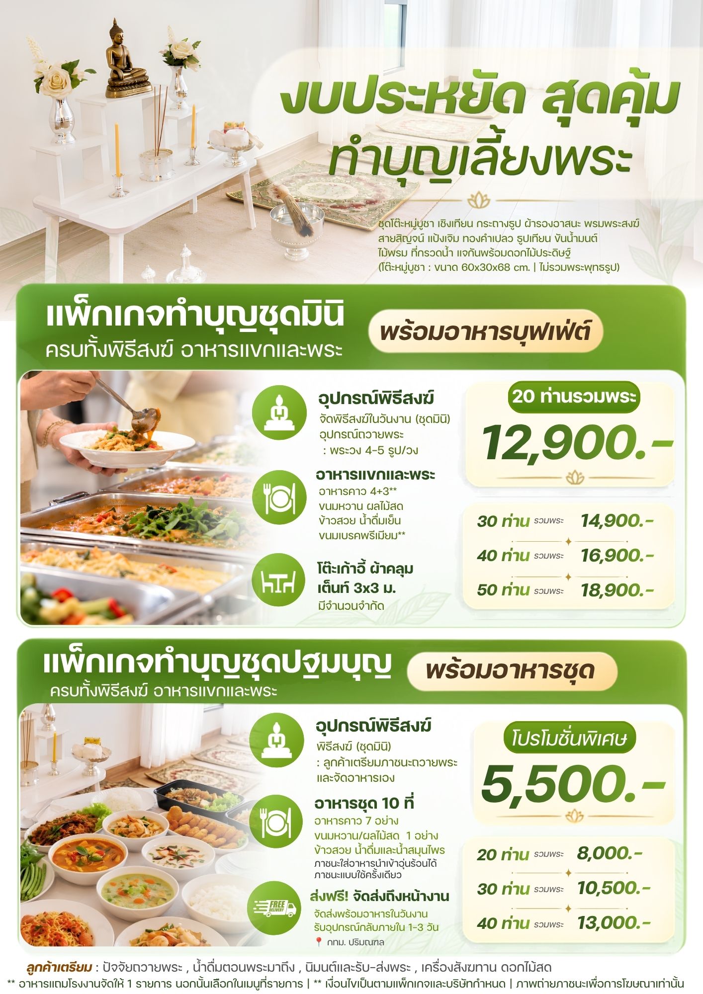 หน้าหลัก 31 Aw แพ็กเกจทำบุญงบประหยัด